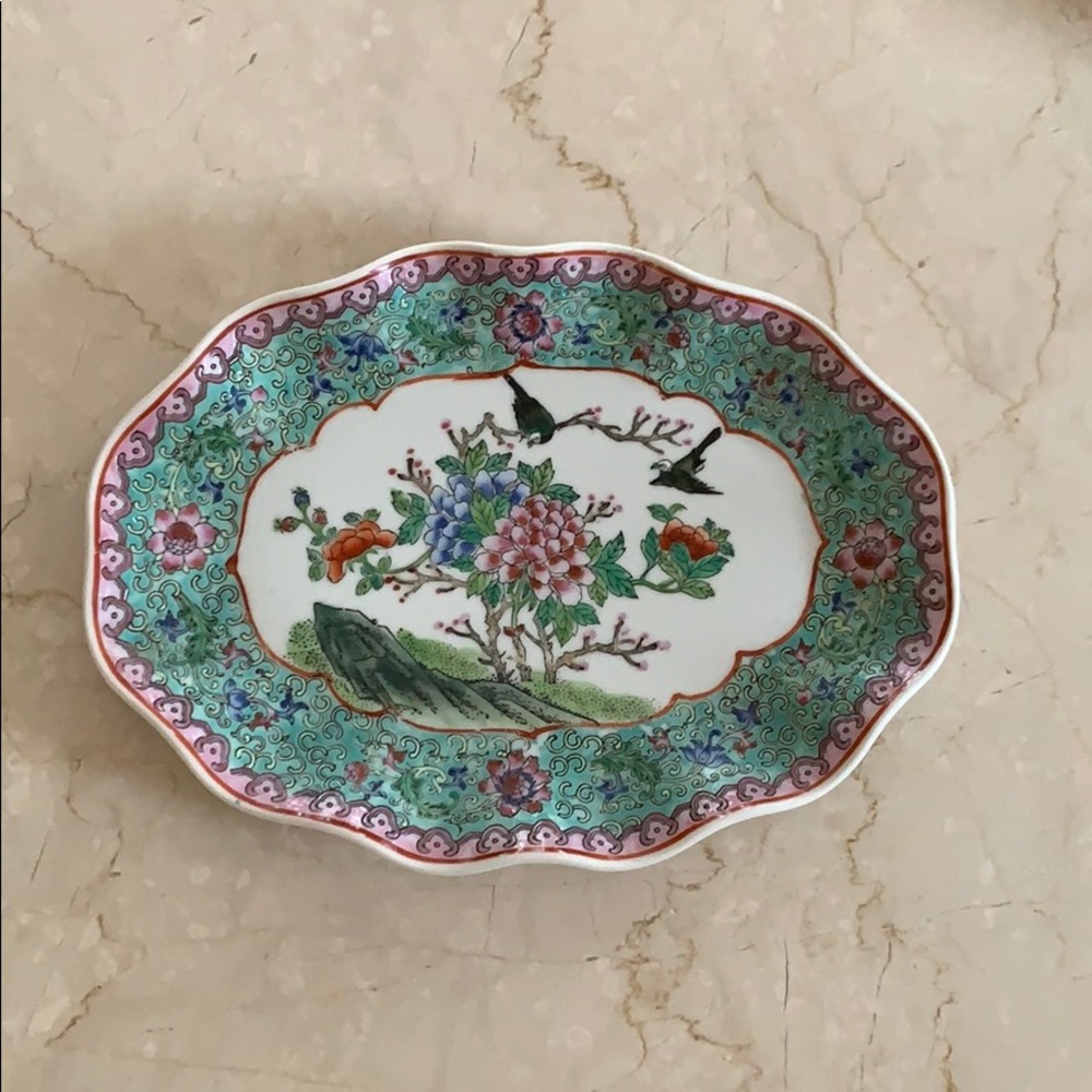 Vintage Oriental Decorative Dish